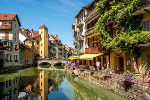 Canal and bridge