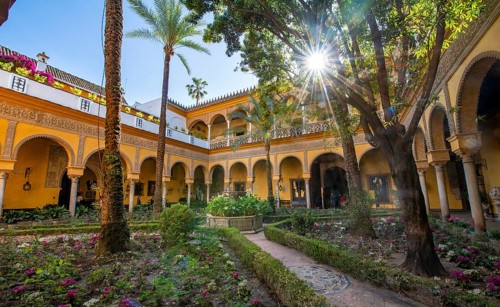 Patio with colonnade
