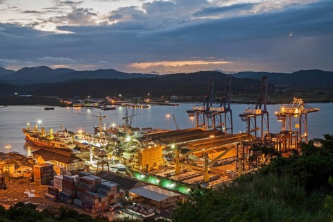 Balboa port in the Panama Canal