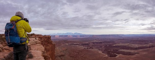 View from Grand View Point Overlook on erosion landscape