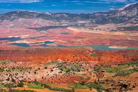 Landscape near Bin El Ouidane reservoir