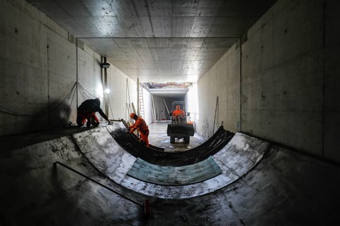 New construction of Berne sewer