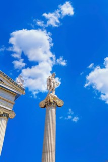 Statue of Apollo outside the Academy of Athens