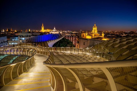 View over Sevilla from Metropol Parasol