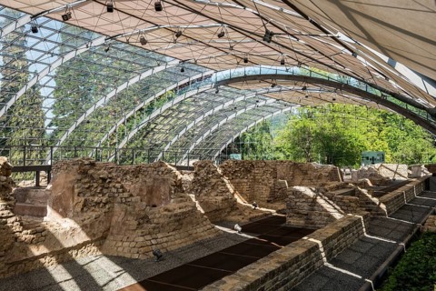 Ruins of the Roman bath Aqua Villae