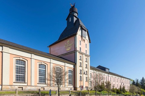 Historical building of the Radeberger Export Brewery
