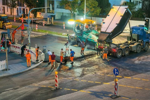 Road is being newly tarred