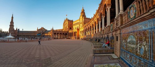 Plaza de Espana in the evening light