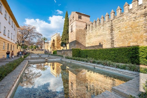 City wall with city gate Puerta de Almodovar
