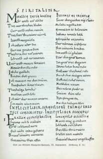 Sheet from Otfried's Gospel Harmony