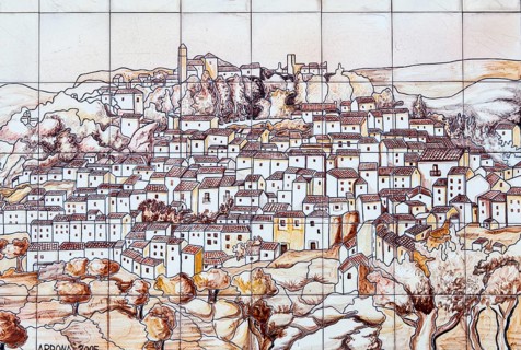 Tiled image of the village of Casares