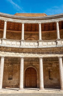 Patio with columns