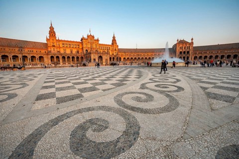 Artistically paved floor