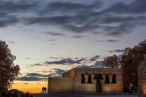Temple of Debod at dusk
