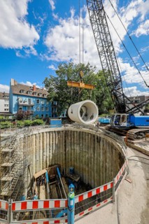 New construction of the Berne sewer