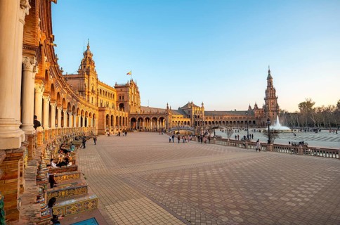 Plaza de Espana in the evening light