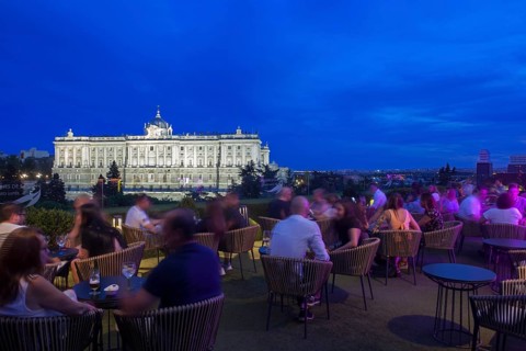 Exclusive view of The Palacio Real and Sabatini Gardens from the Sabatini Terrace