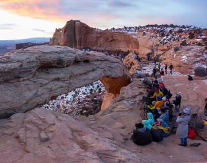 Arch Mesa Arch at sunrise