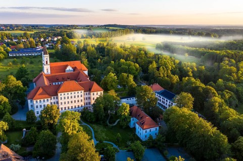 Aerial view early in the morning
