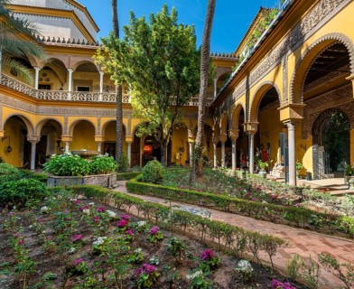 Patio with colonnade