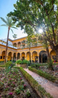 Patio with colonnade