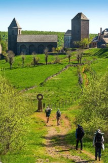 Pilgrims on the Camino de Santiago
