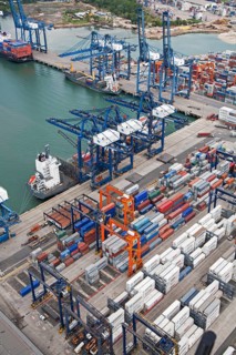 Balboa port in the Panama Canal
