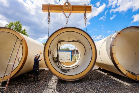 New construction of the Berne sewer