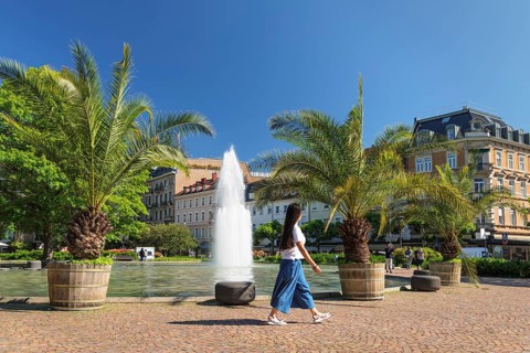 Protestant town church and congress centre at Augustaplatz