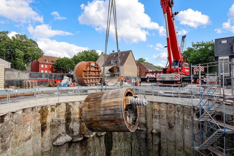 New construction of the Berne sewer