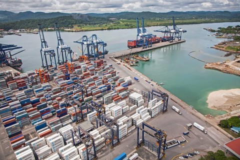 Balboa port in the Panama Canal