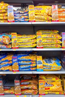 Full shelves at Walmart