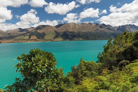 Lake Wakatipu with Thomson Mountains