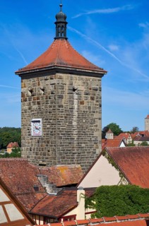 View from the city wall to Sieberstor