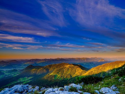 Evening twilight at the Kehlstein
