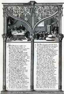 The old flag of the Ulm singing school