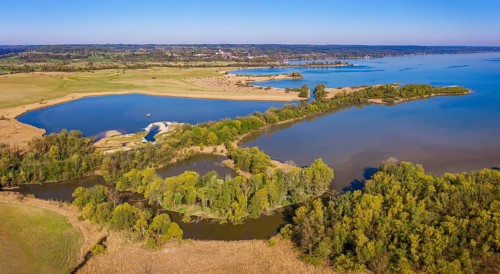 Mouth of the Ammer into the Lake Ammer