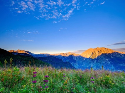 Berchtesgadener Alps at sunrise