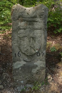 Border stone with Nuremberg coat of arms