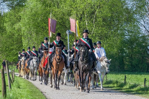 Riders at the blood ride