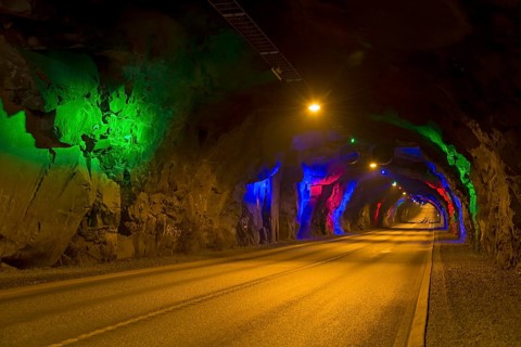 Tunnel between the islands of Esturoy and Bordoy