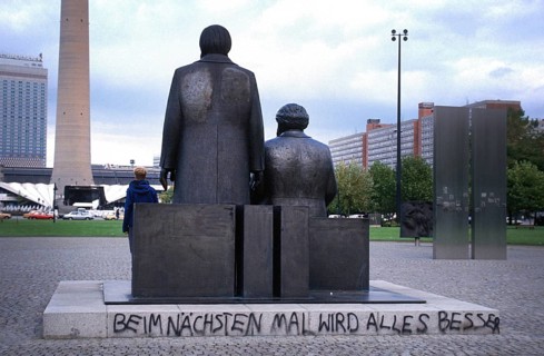Marx Engels monument at the Marx Engels Forum