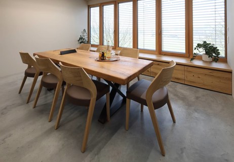 Modern interior design with wood