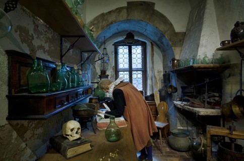 Replica of the laboratory of Andreas Libavius