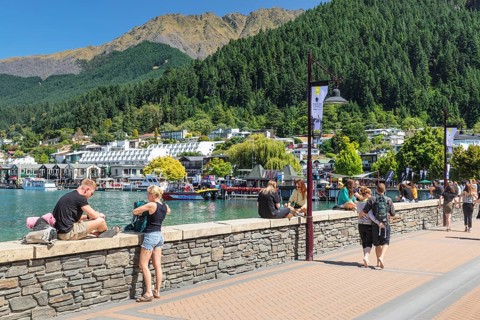 Tourists on the Promenade