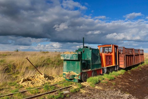 Bog railway for the transport of peat in the Goldenstedter Moor