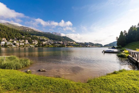 St. Moritz-Dorf and Lake St. Moritz