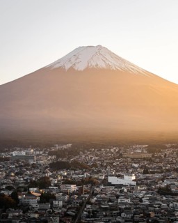 Mount Fuji at sunset