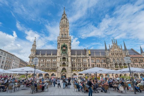 Marienplatz and new town hall