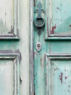 Wooden door detail